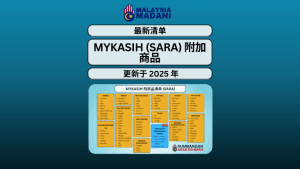 最新】2025年MyKasih SARA援助物品清单新增类别更新